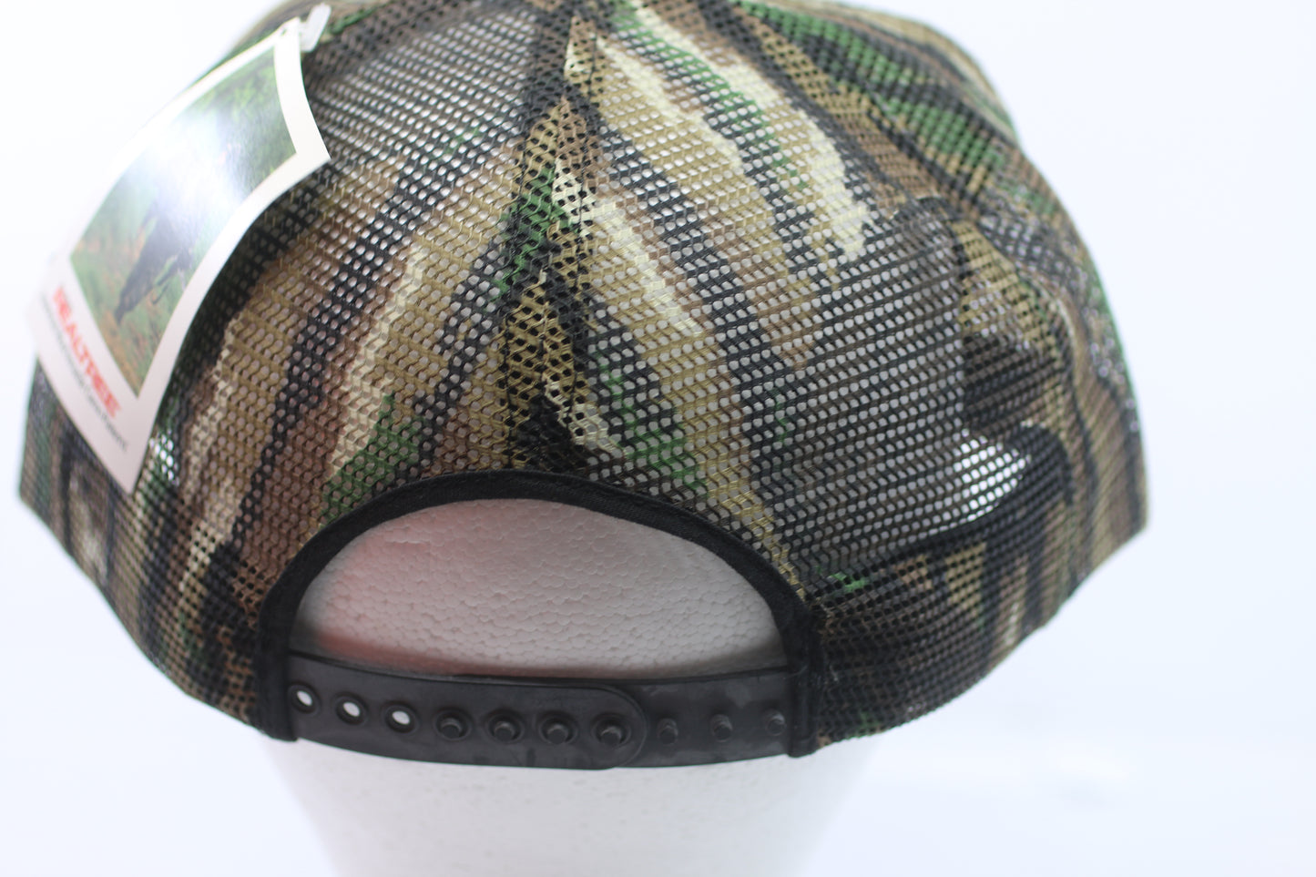 Vintage Yates Construction Camo Snapback Hat NOS w/ Tags Made USA