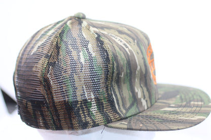 Vintage Yates Construction Camo Snapback Hat NOS w/ Tags Made USA