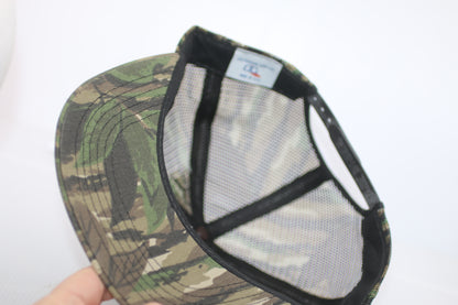 Vintage Yates Construction Camo Snapback Hat NOS w/ Tags Made USA