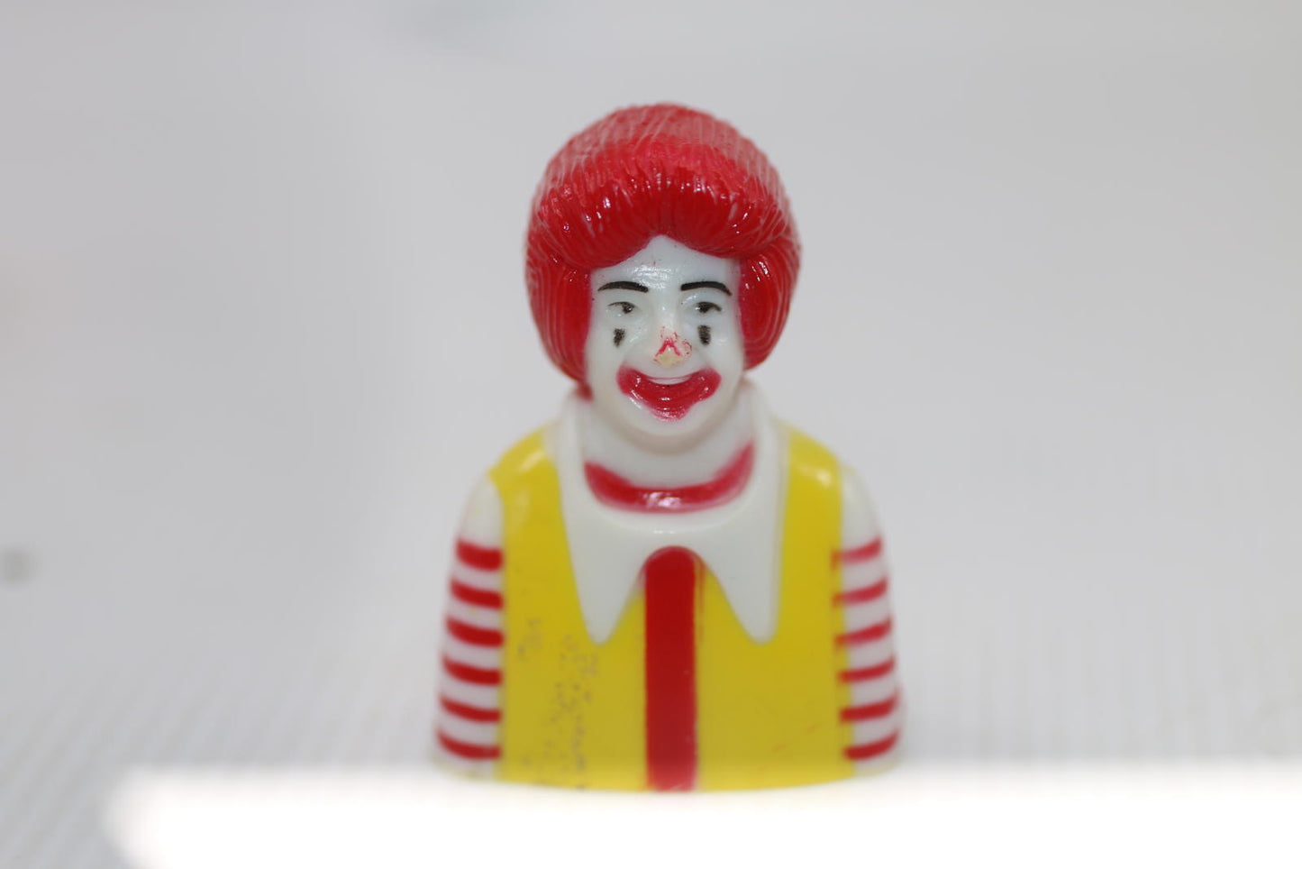 Vintage McDonald’s Ronald face Plastic Pencil Sharpener Yellow