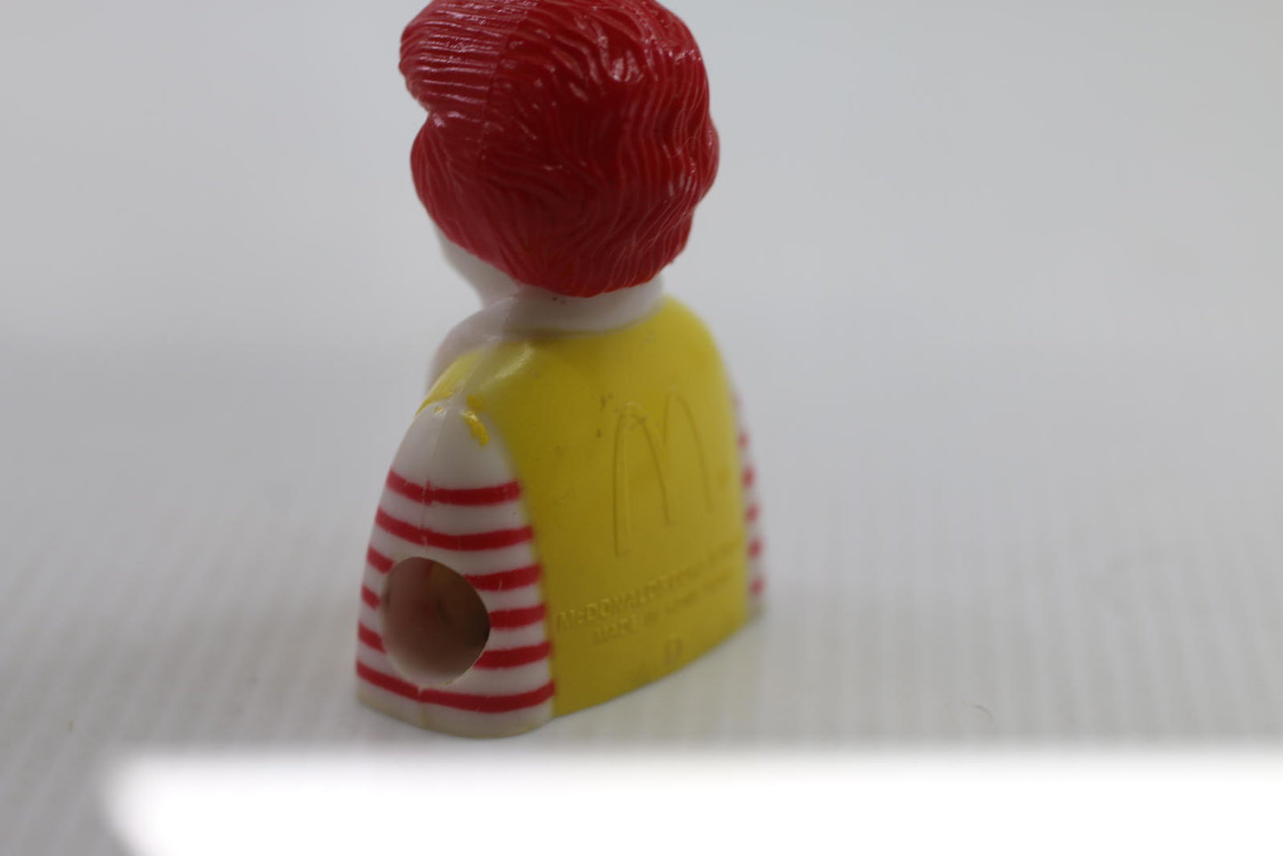 Vintage McDonald’s Ronald face Plastic Pencil Sharpener Yellow