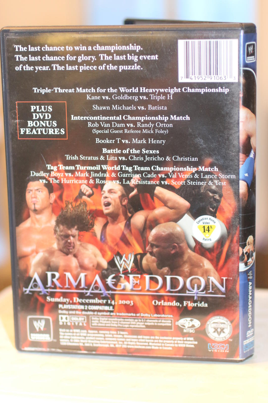 WWE - Evolution of the Game: Armageddon (DVD, 2004)