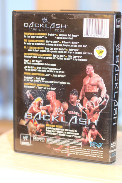 WWE BACKLASH One Man's Journey To Stand Alone DVD WRESTLING April 21, 2002 Event