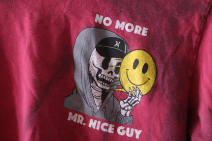 Red long sleeve no more mr.Nice guy shirt arsenic yourh XL(16)