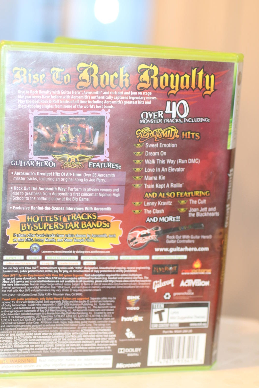 Guitar Hero Aerosmith Xbox 360 Video Game