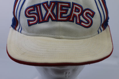 Vintage Philadelphia 76ers Sixers New Era Hardwood Classics Cap Sun Faded