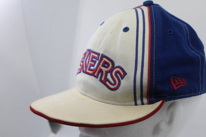Vintage Philadelphia 76ers Sixers New Era Hardwood Classics Cap Sun Faded