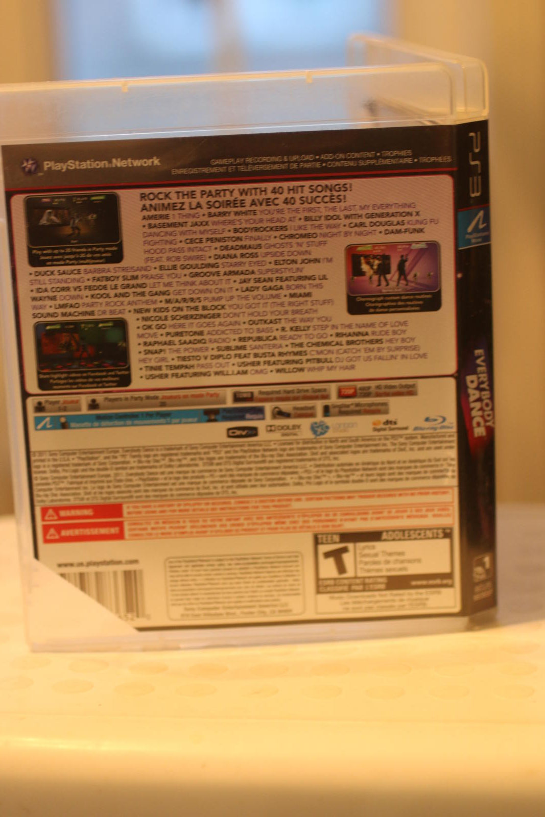 Everybody Dance PS3 Video Game PLay Station 3