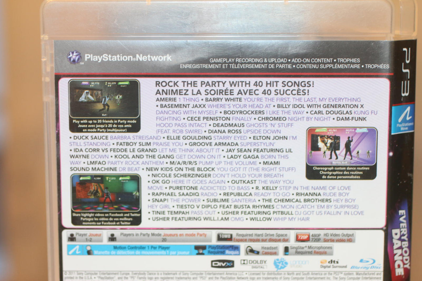 Everybody Dance PS3 Video Game PLay Station 3