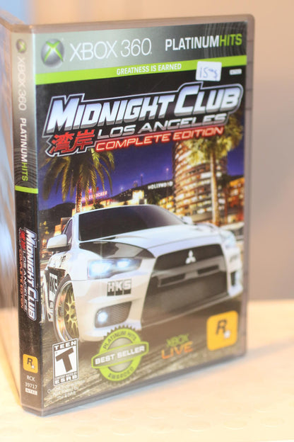 Midnight Club Los Angeles Complete Edition Xbox 360 Platinum Hits