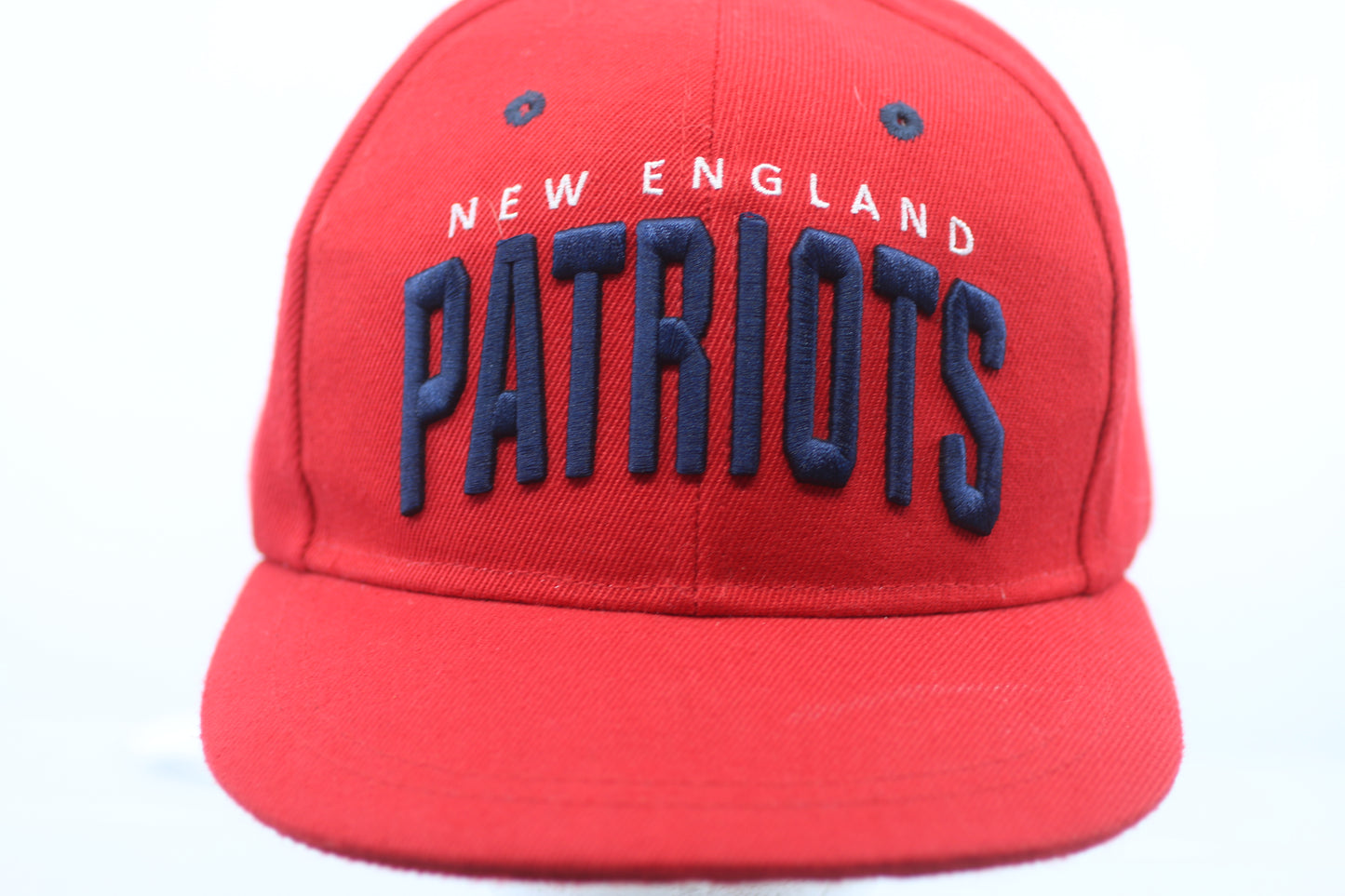 New England Patriots Snapback Cap Hat – NFL Budweiser Patch – Red/Navy – Adult OSFM