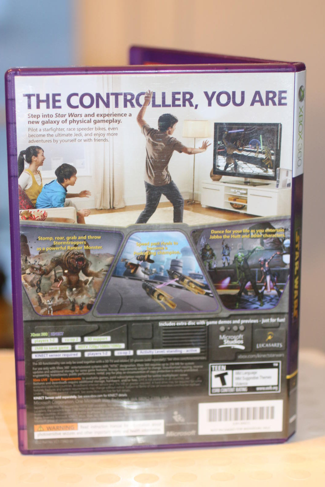 Xbox 360 Kinect Star Wars Video Game