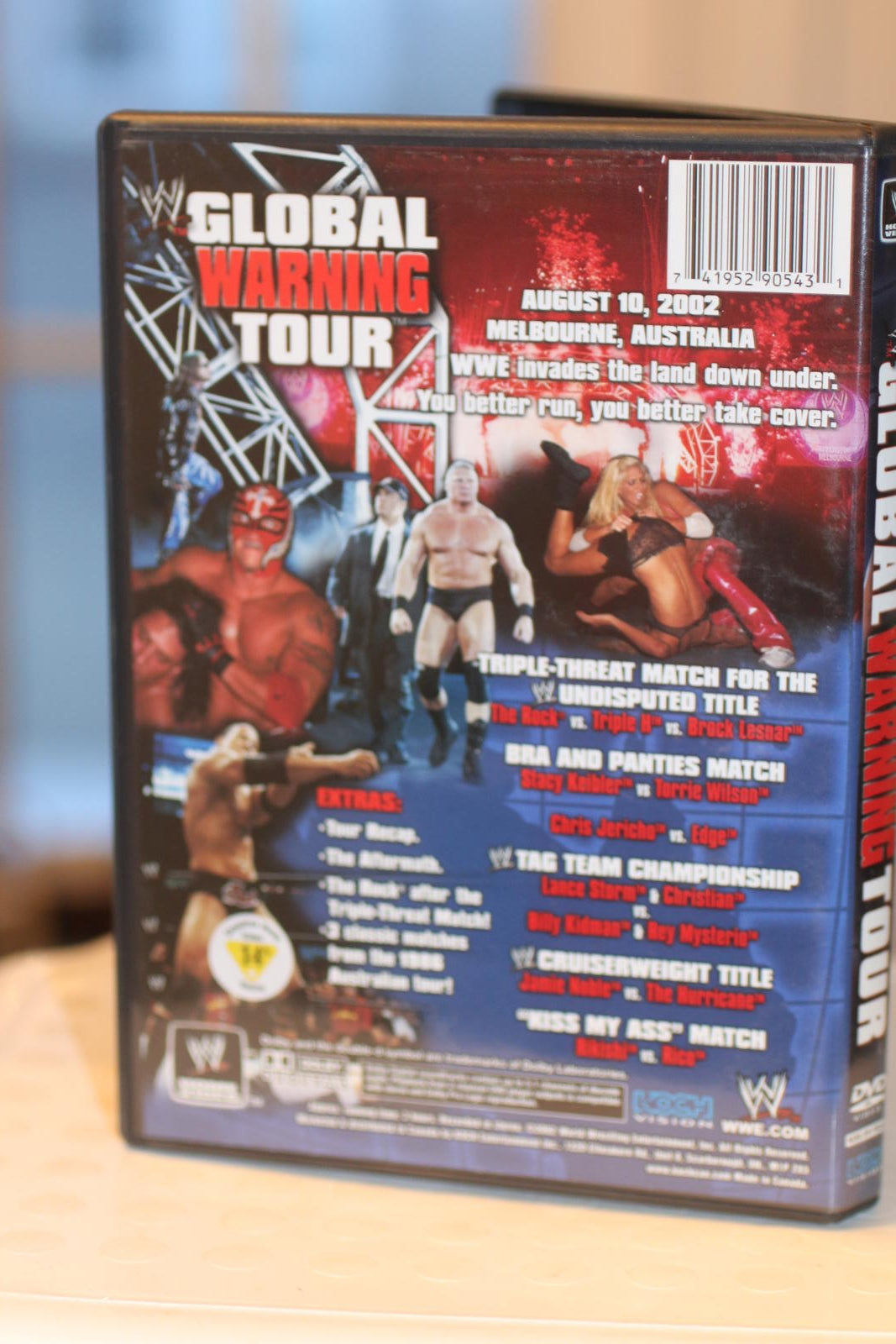 WWE - Global Warning Tour Melbourne (DVD, 2002) The Rock
