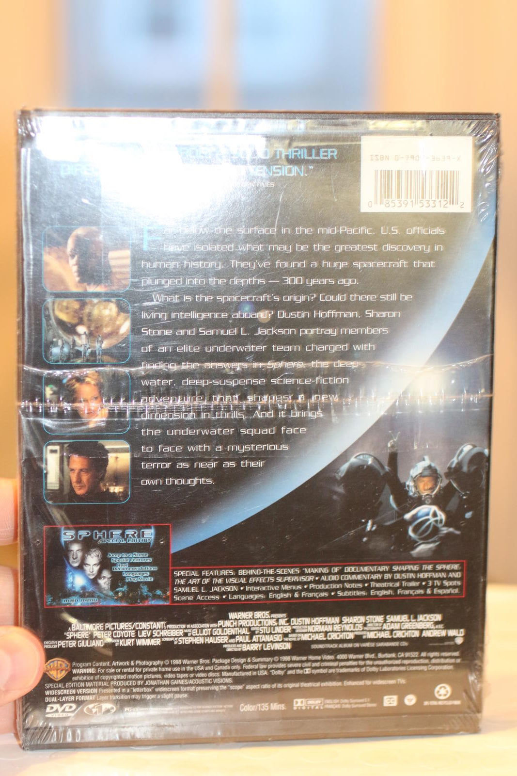 Sphere DVD Movie - Sci-Fi Thriller Sealed Movie