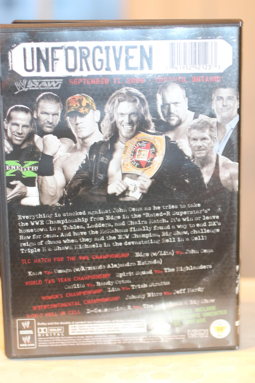 WWE Unforgiven 2006 DVD - Wrestling Event