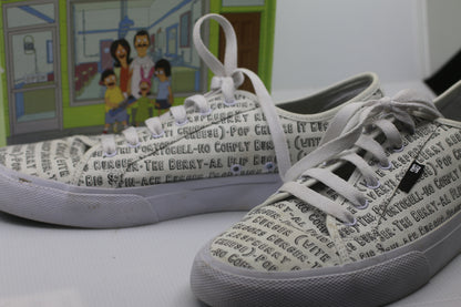 DC Shoes Men's Bob's Burgers Manual Sneakers Skate Shoes White/Multi 11.5