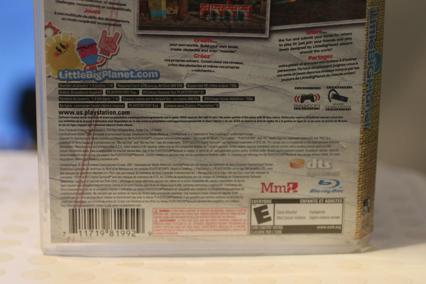 LittleBigPlanet PlayStation 3 PS3 VIDEO Game