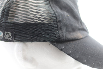 Florida Panthers NHL Trucker Cap Black Mesh Snapback – Very Worn – Authentic