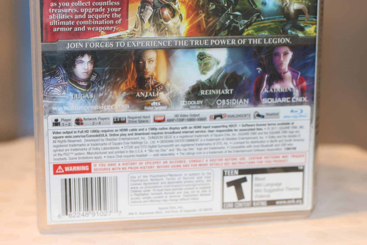 Dungeon Siege III PS3 Video Game PLay station 3 Complete in box with Manual