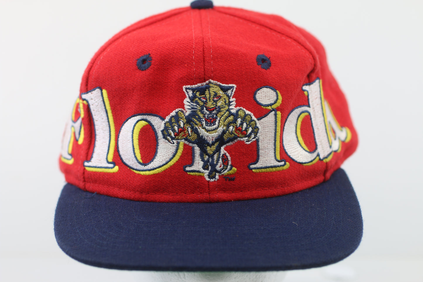 Vintage 90s Logo 7 Florida Panthers NHL Snapback Hat – Red Hockey Cap