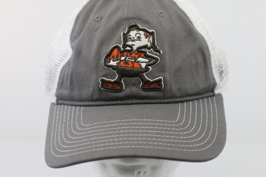 Vintage Cleveland Browns NFL Trucker Hat Fanatics Pro Line Mesh Snapback Cap