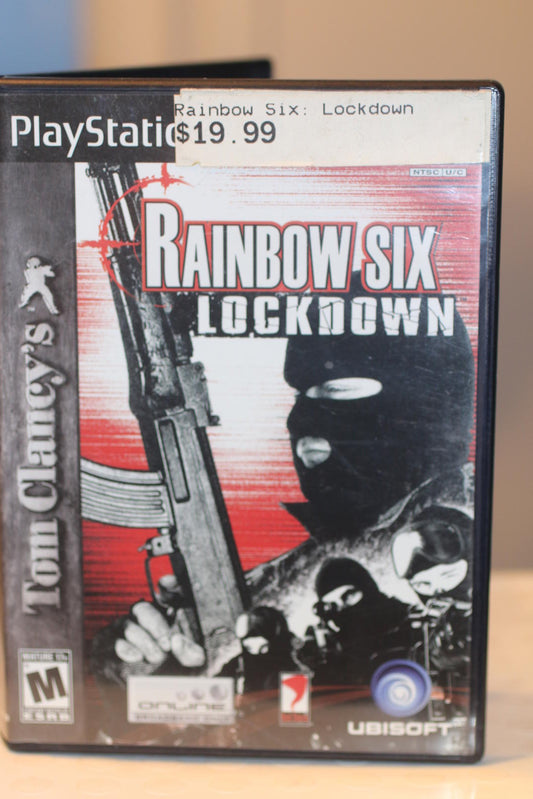 Tom Clancy's Rainbow Six Lockdown PlayStation 2 Game w/ 8MB Memory Card