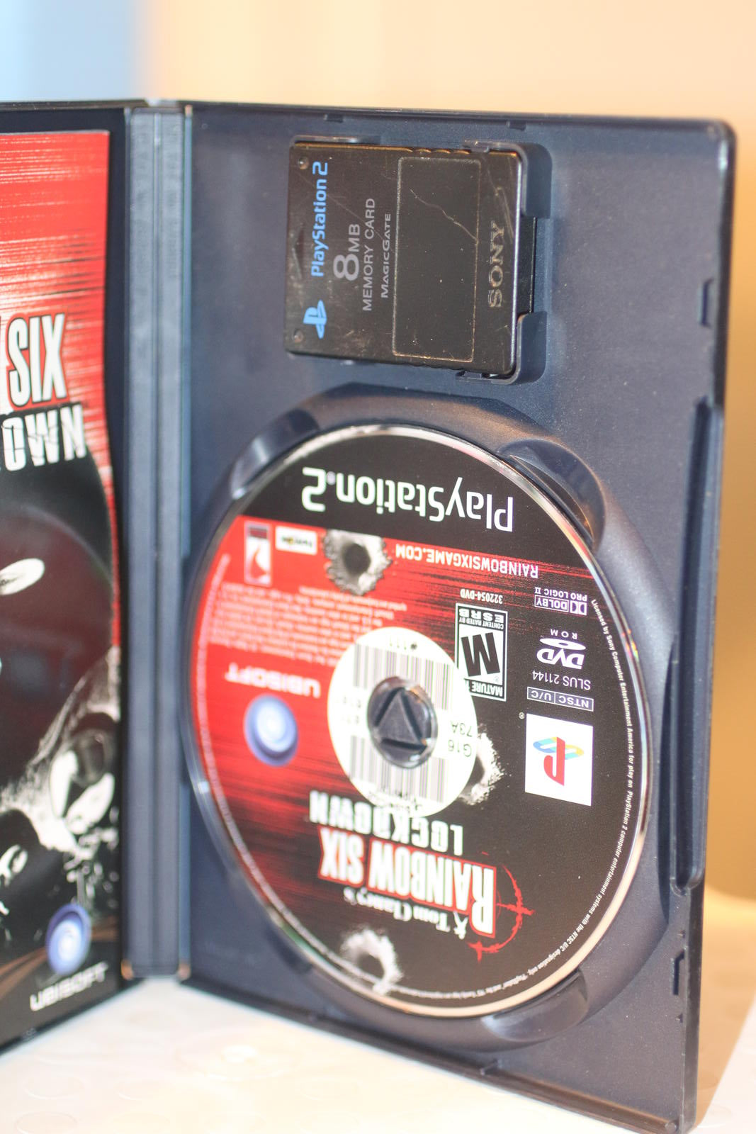 Tom Clancy's Rainbow Six Lockdown PlayStation 2 Game w/ 8MB Memory Card