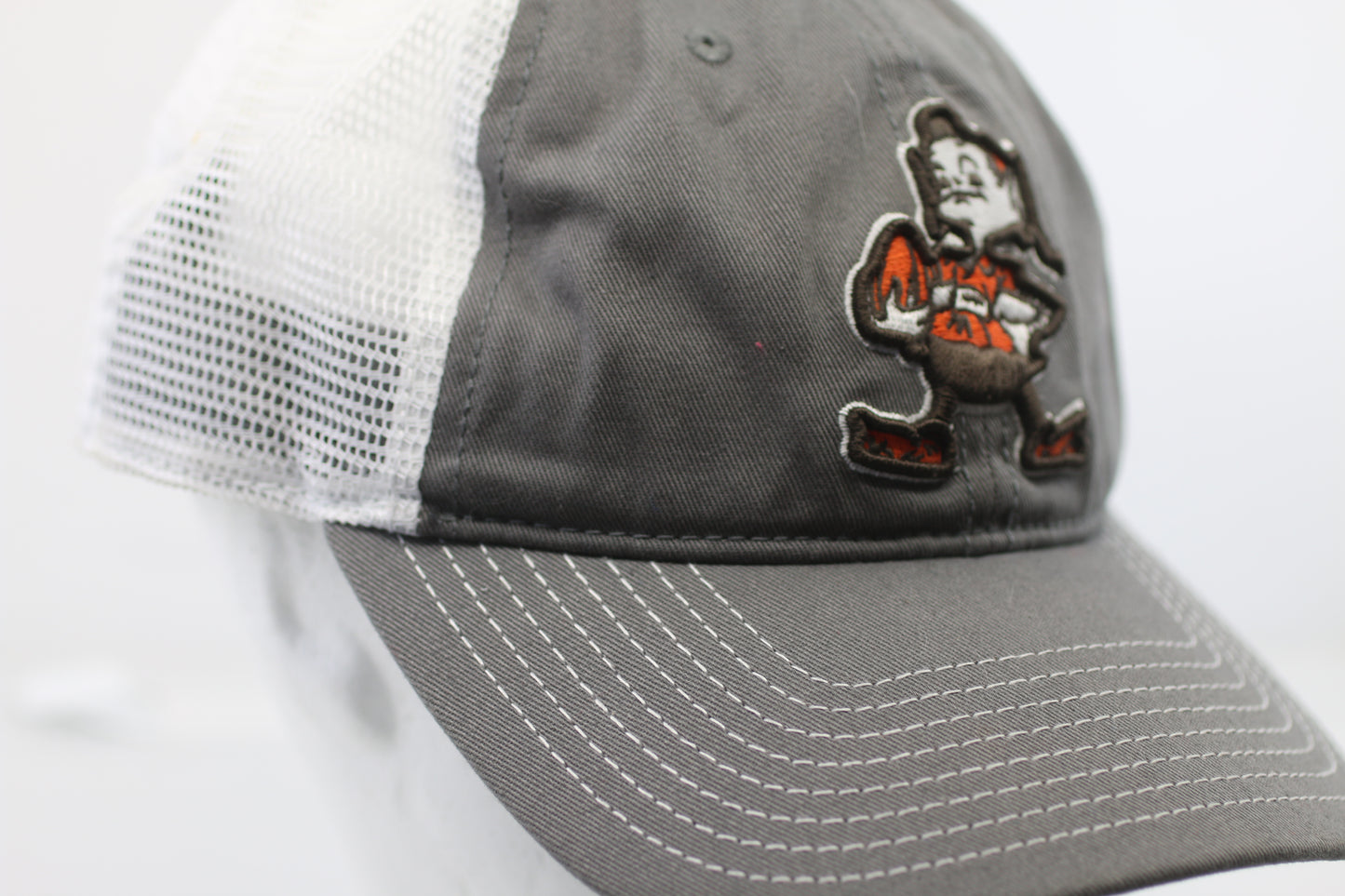 Vintage Cleveland Browns NFL Trucker Hat Fanatics Pro Line Mesh Snapback Cap