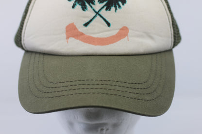 Billabong Trucker Hat Palm Tree Graphic Mesh Snapback Surf Skate Cap