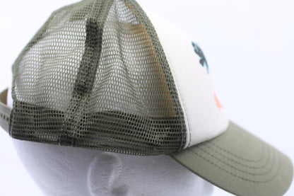 Billabong Trucker Hat Palm Tree Graphic Mesh Snapback Surf Skate Cap