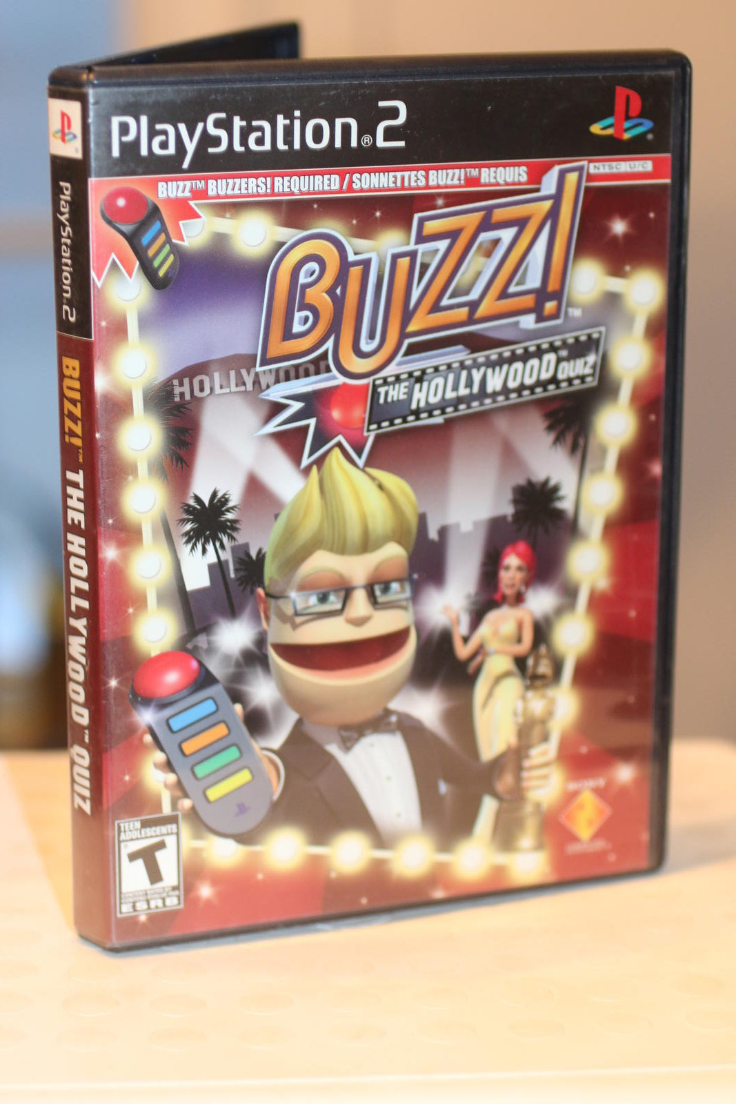 Buzz! The Hollywood Quiz PlayStation 2 VIDEO Game NO CONTROLLER