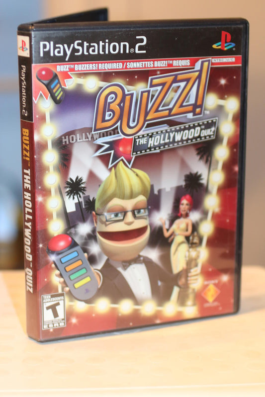 Buzz! The Hollywood Quiz PlayStation 2 VIDEO Game NO CONTROLLER