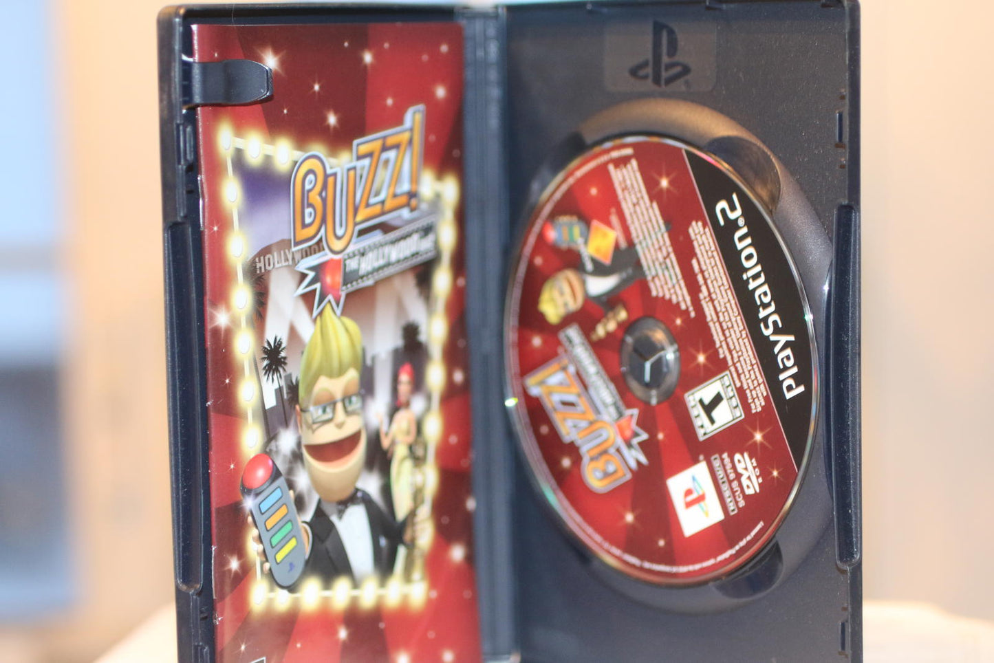 Buzz! The Hollywood Quiz PlayStation 2 VIDEO Game NO CONTROLLER