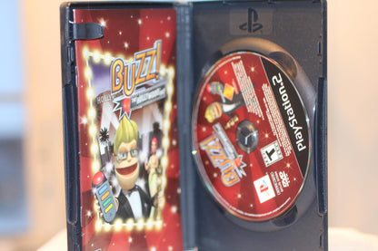 Buzz! The Hollywood Quiz PlayStation 2 VIDEO Game NO CONTROLLER
