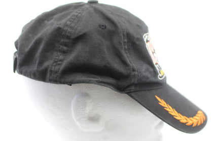 Vintage Motorcycle Cap “Old Time Tradition” Eagle Patch Black Dad Hat | 100% Cotton Biker Hat