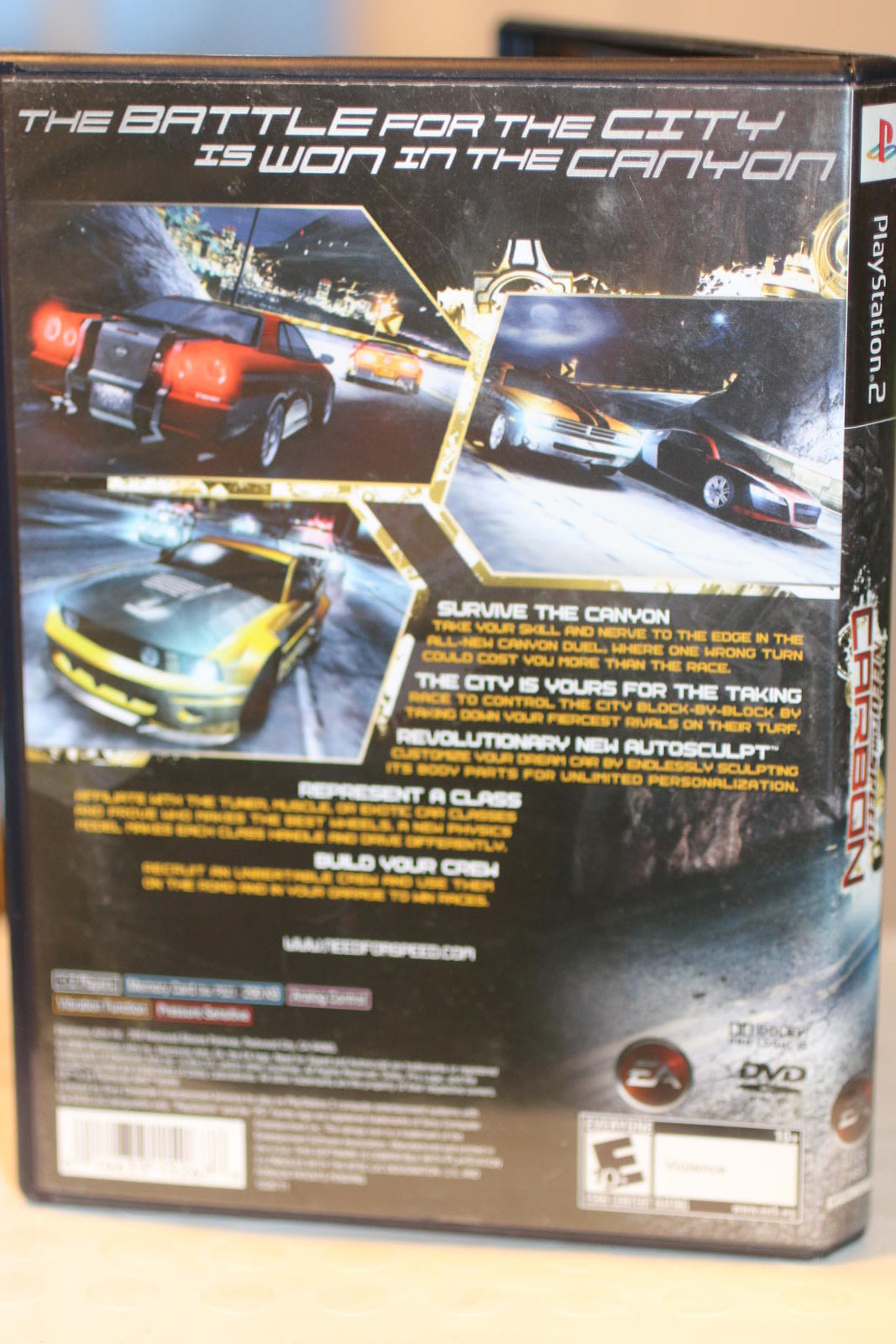 Need for Speed Carbon PlayStation 2 vIDEO Game cOMPLETE IN BOX w/ Manual