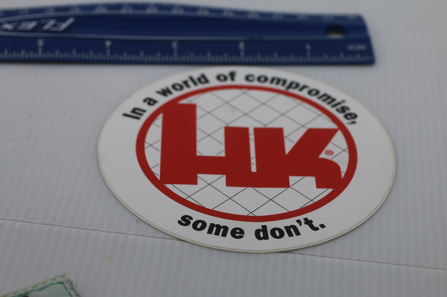 Souvenir Rare HK Sticker - In A World of Compromise Some Don't