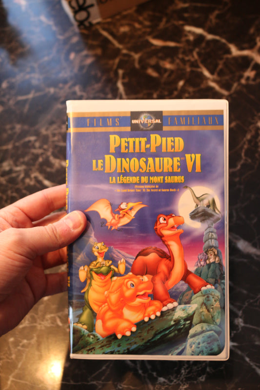 Vhs Petit-Pied Le Dinosaure Vi - La Légende Du Mont Saurus French Francais