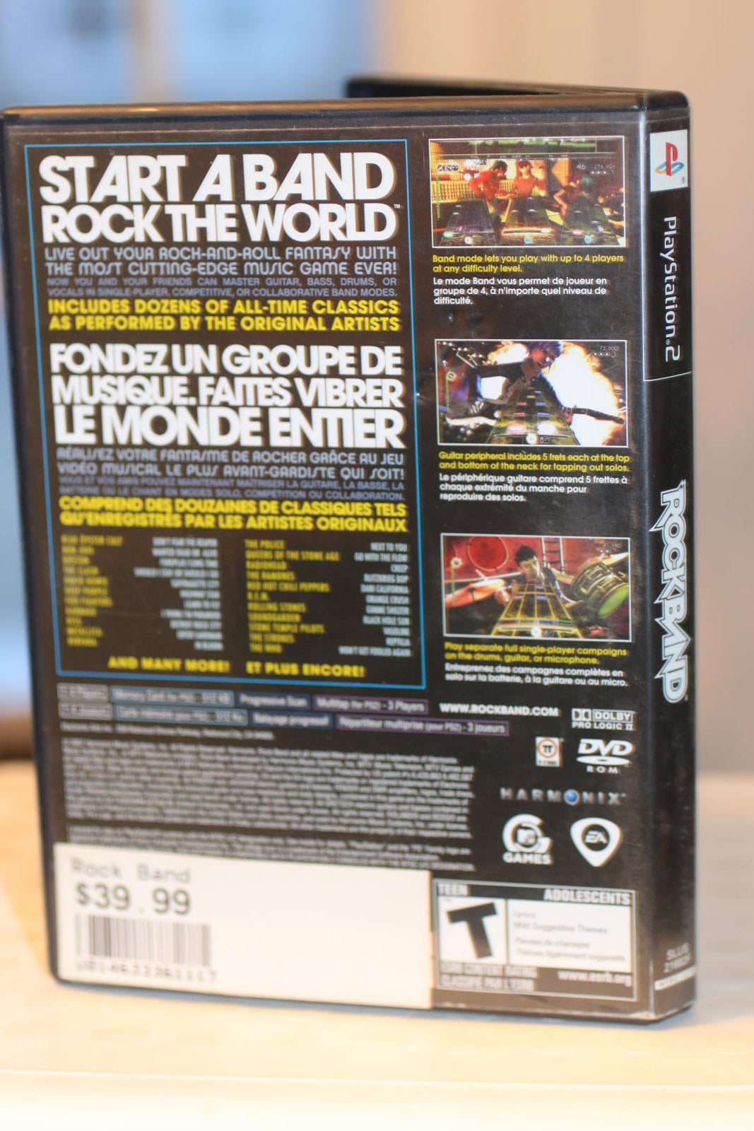 Rock Band PlayStation 2 Video Game Only No instrument