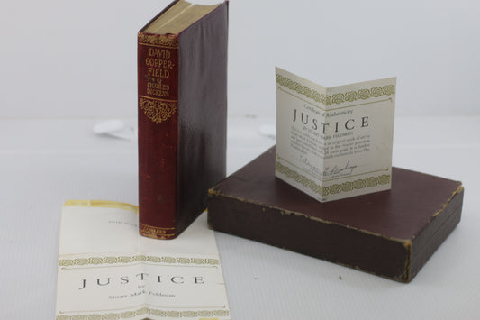 Stuart Mark Feldman “Justice” COA Pamphlets ONLY + Dickens David Copperfield Book