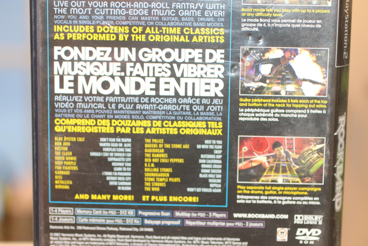 Rock Band PlayStation 2 Video Game Only No instrument