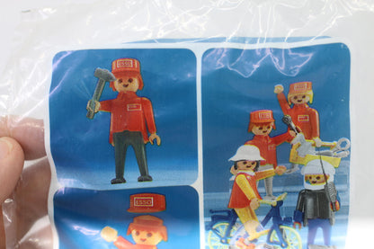 Vintage PLAYMOBIL ESSO Man with Radio and Helmet 1985 SEALED Figurine New rare