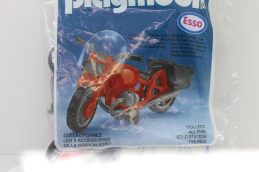 Vintage PLAYMOBIL ESSO Motorcycle vehicle 1985 SEALED Figurine New rare