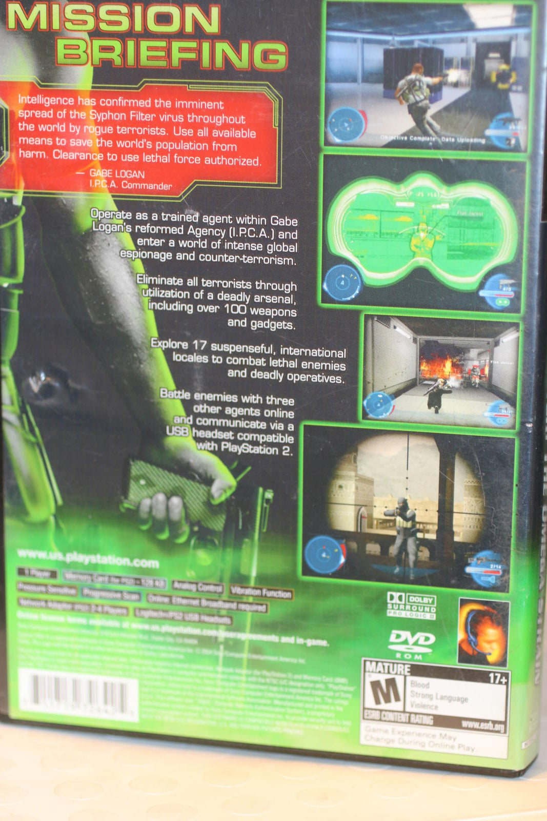 Syphon Filter: The Omega Strain PlayStation 2 Video Game Complete in box mAnual
