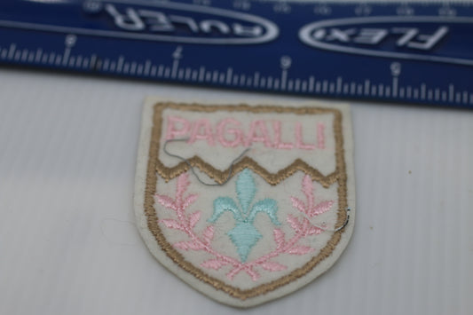 Vintage Souvenir Patch Badge Pagalli Written in pink Variant