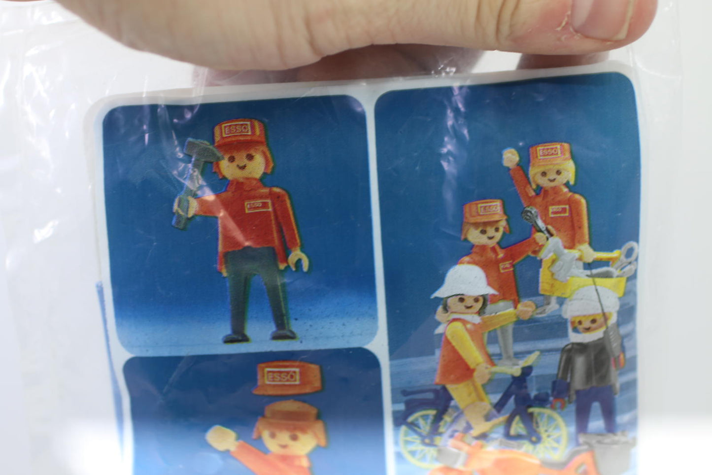 Vintage PLAYMOBIL ESSO Motorcycle vehicle 1985 SEALED Figurine New rare