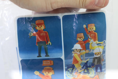 Vintage PLAYMOBIL ESSO Motorcycle vehicle 1985 SEALED Figurine New rare