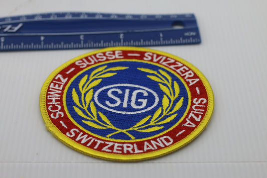 VINTAGE SIG Schweiz Suisse Switzerland Iron On Patch