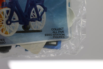 Vintage PLAYMOBIL ESSO Woman & Bike 1985 SEALED Figurine New rare