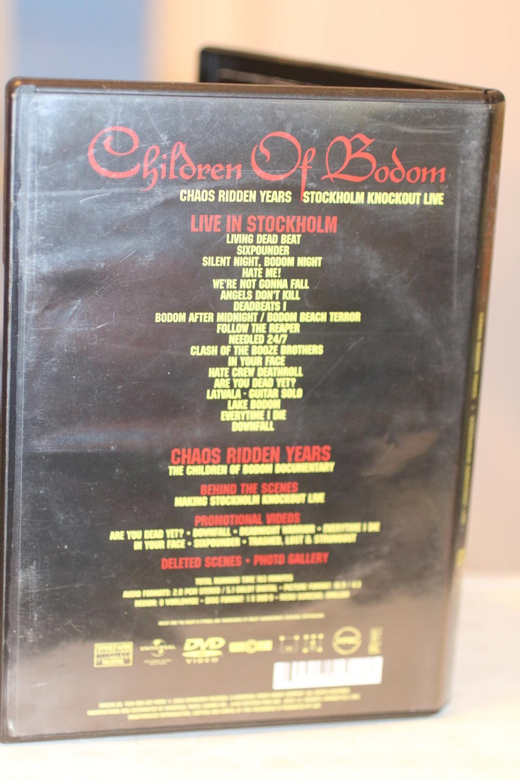 Children Of Bodom Chaos Ridden Years Stockholm Knockout Live DVD
